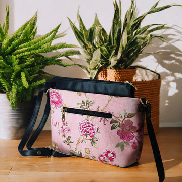 Elegant Floral Print Women's Sling Bag – Chic Handbag for Women