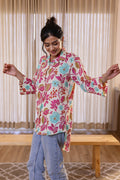 Women's Colorful Floral Shirt - Fun & Fresh | Women's Shirt | Shop stylish women's clothing online at Label Flavia |