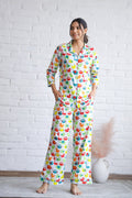 Animal Printed Cotton Night Suit | Co-Ord Set | Shop stylish women's clothing online at Label Flavia |