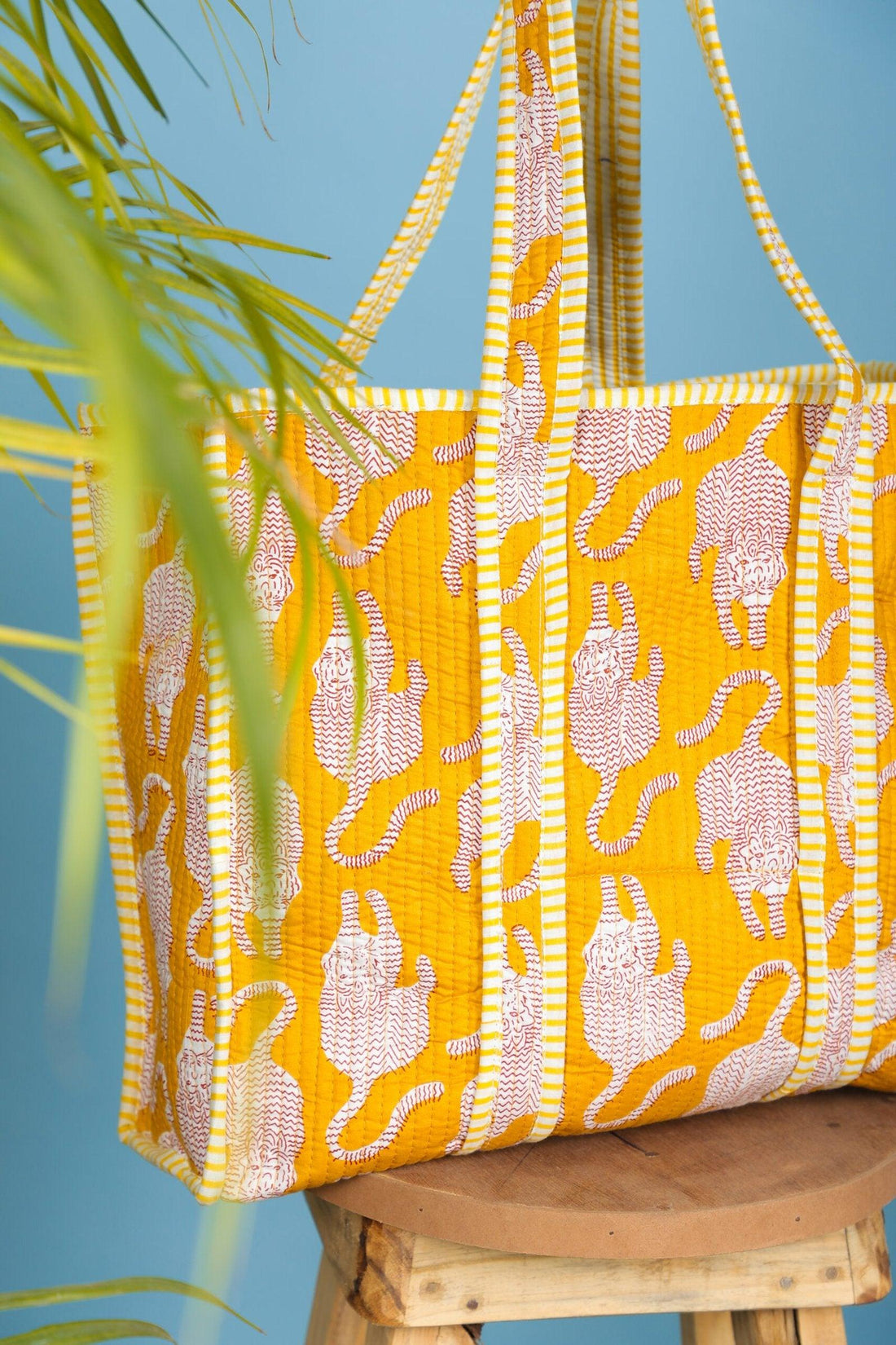 Handcrafted Yellow Tote Bag – Stylish & Spacious for Everyday Use