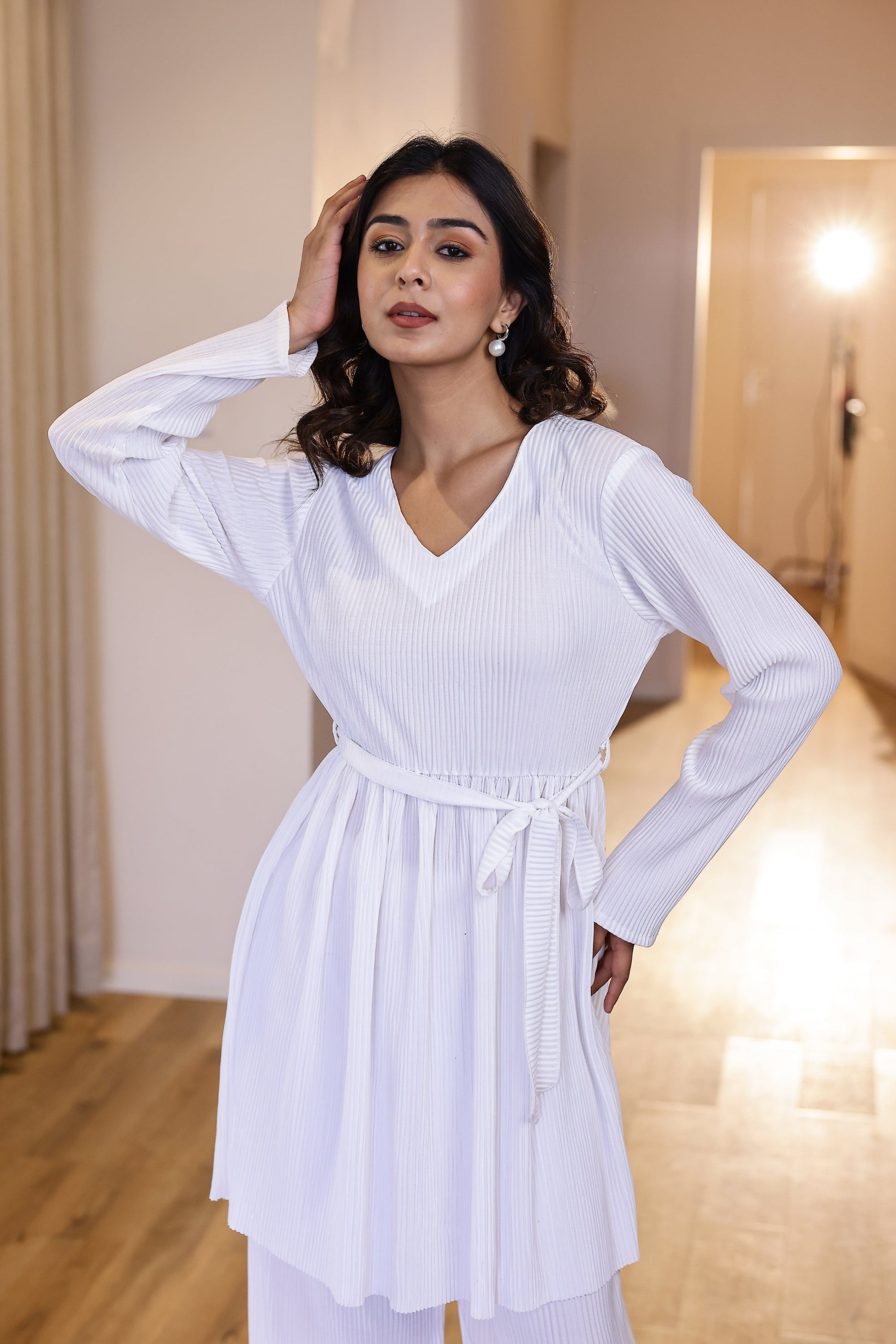 Pleated Cord Set | Co-Ord Set | Shop stylish women's clothing online at Label Flavia |