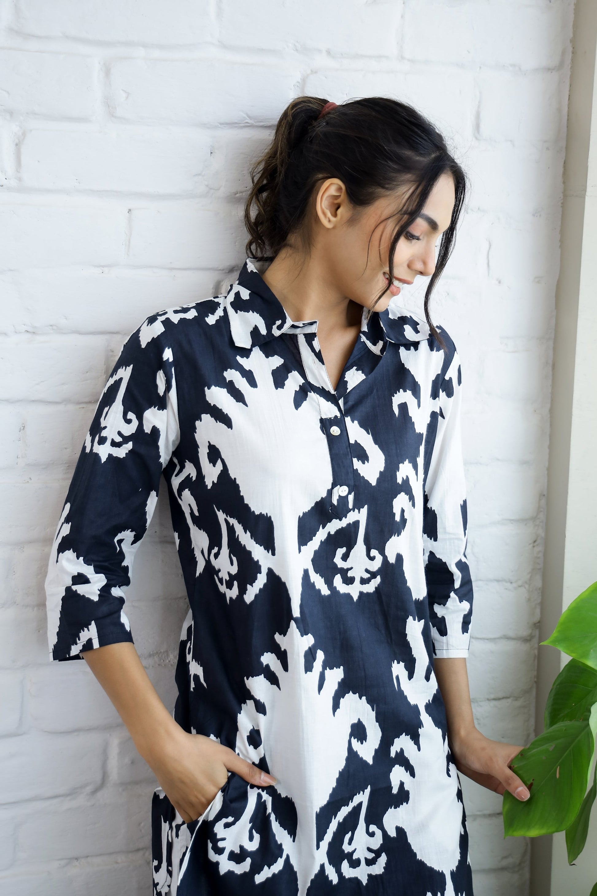 Black ikhat coord set | Co-Ord Set | Shop stylish women's clothing online at Label Flavia |