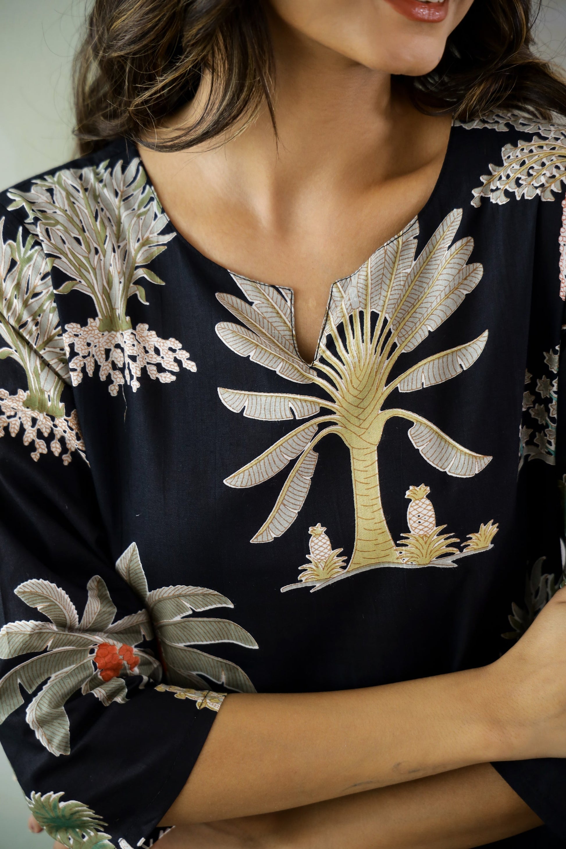 Black Palm Coord set | Co-Ord Set | Shop stylish women's clothing online at Label Flavia |