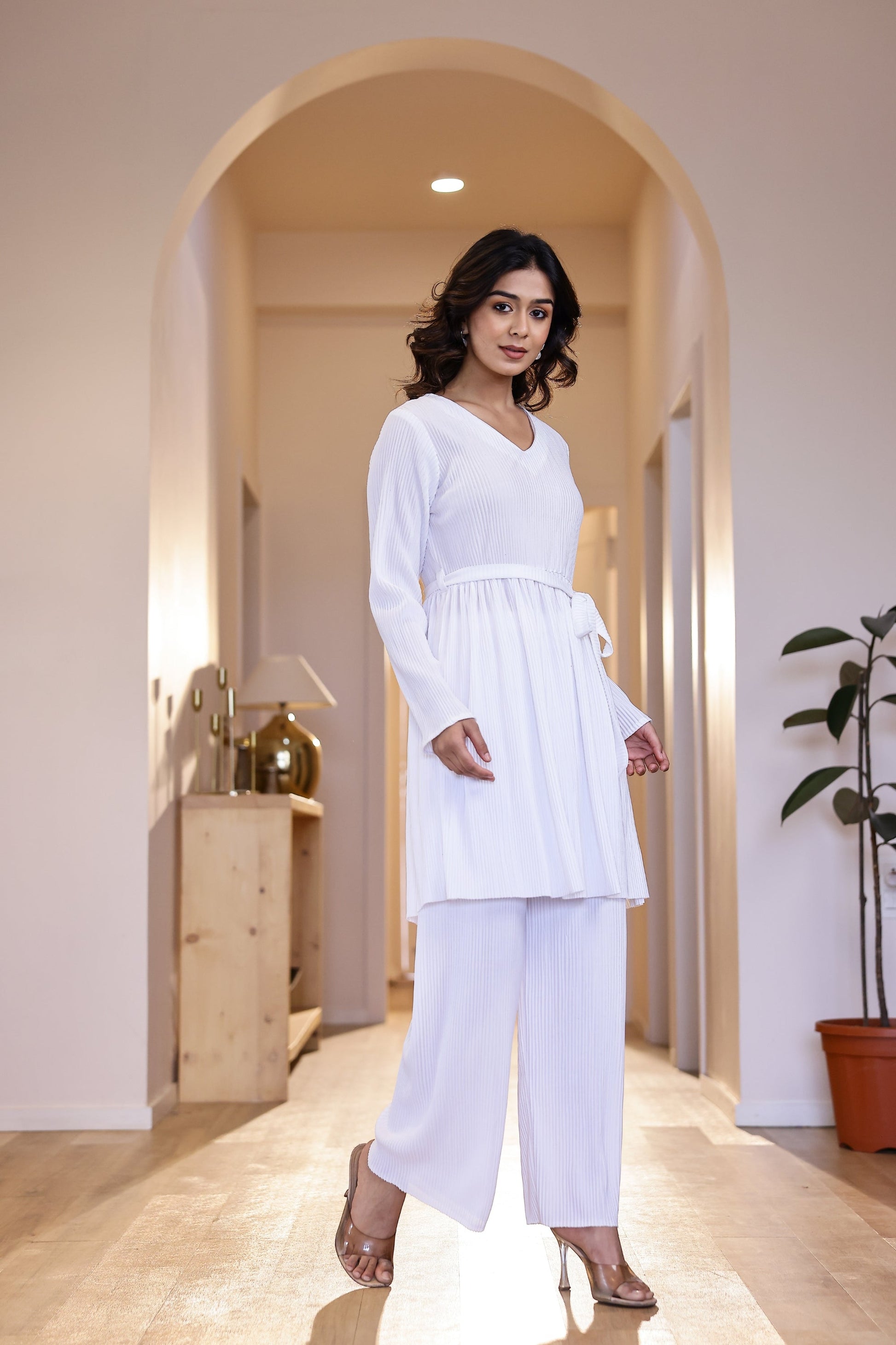 Pleated Cord Set | Co-Ord Set | Shop stylish women's clothing online at Label Flavia |