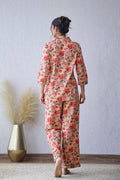 Floral Printed Cotton Night Suit | Co-Ord Set | Shop stylish women's clothing online at Label Flavia |