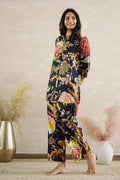 Black Floral Party Cotton Coord Set | Co-Ord Set | Shop stylish women's clothing online at Label Flavia |