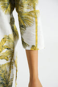 Yellow Palm Tree Printed Cotton Co-ord Set - Tropical Style | Co-Ord Set | Shop stylish women's clothing online at Label Flavia |