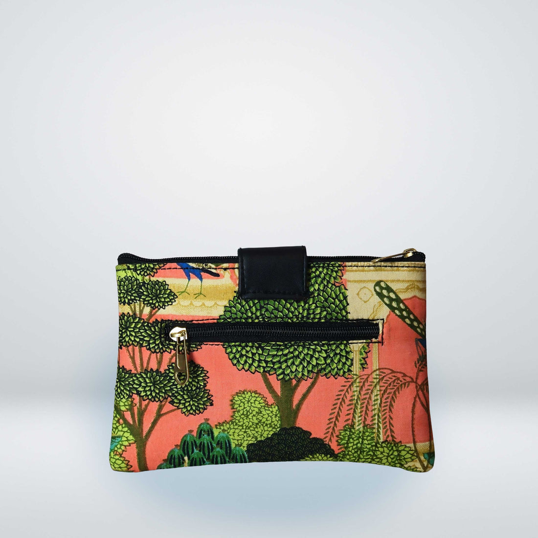 Peacock and Tree Clutch - Trendy Designer Handbag for Women