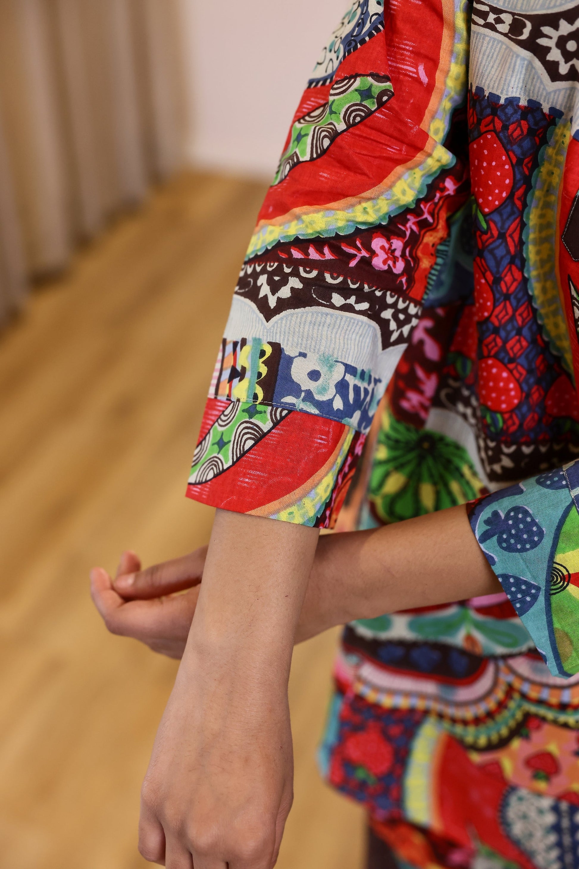Vibrant Abstract Print Co-ord Set - Bold & Artistic Nightwear | Co-Ord Set | Shop stylish women's clothing online at Label Flavia |