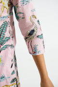 Pink Jungle Cotton Co-ord Set - Top & Trousers | Co-Ord Set | Shop stylish women's clothing online at Label Flavia |