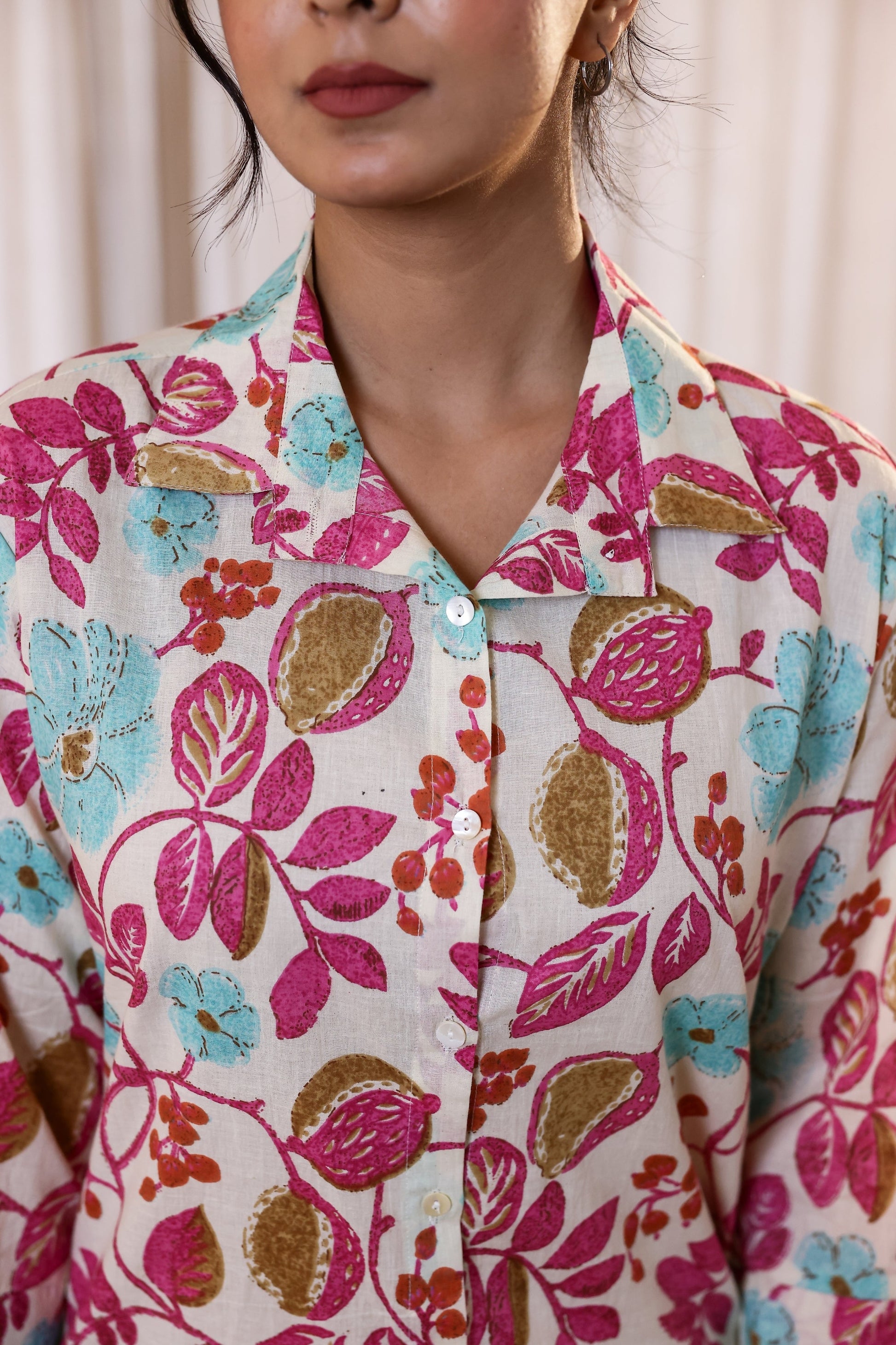 Women's Colorful Floral Shirt - Fun & Fresh | Women's Shirt | Shop stylish women's clothing online at Label Flavia |
