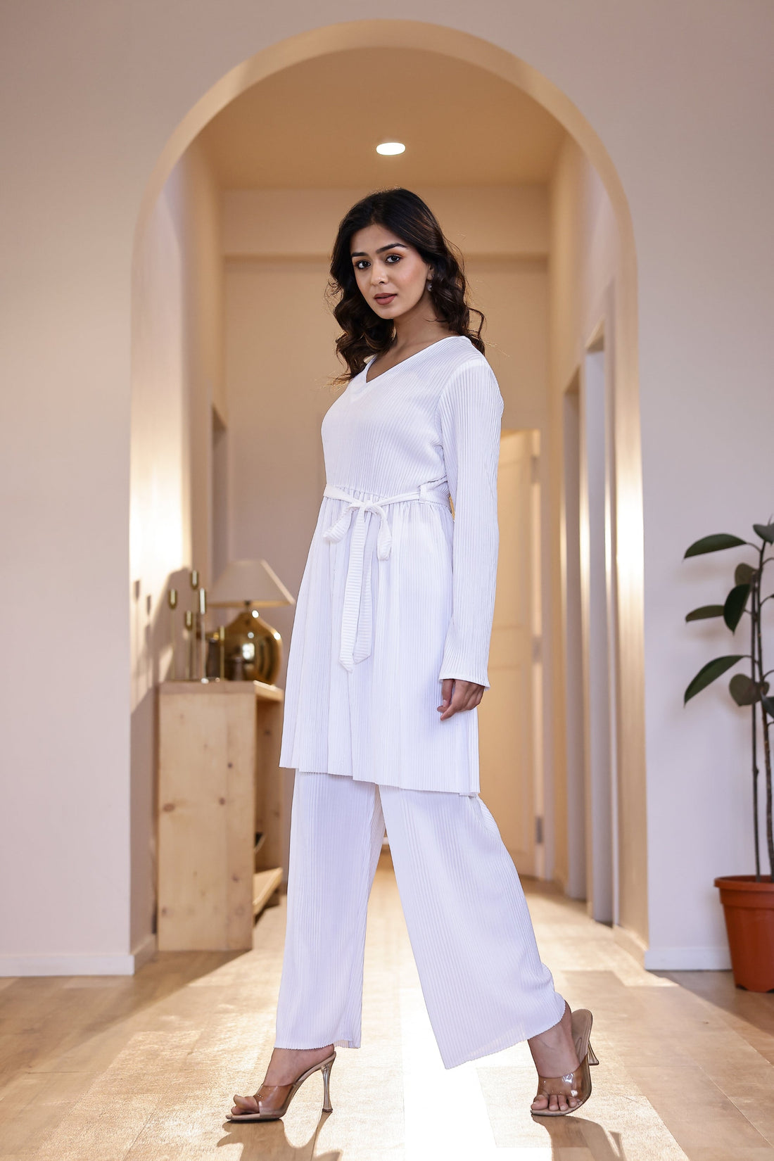 Pleated Cord Set | Co-Ord Set | Shop stylish women's clothing online at Label Flavia |