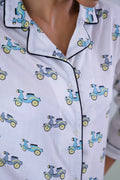 Scooter Printed Cotton Night Suit | Co-Ord Set | Shop stylish women's clothing online at Label Flavia |