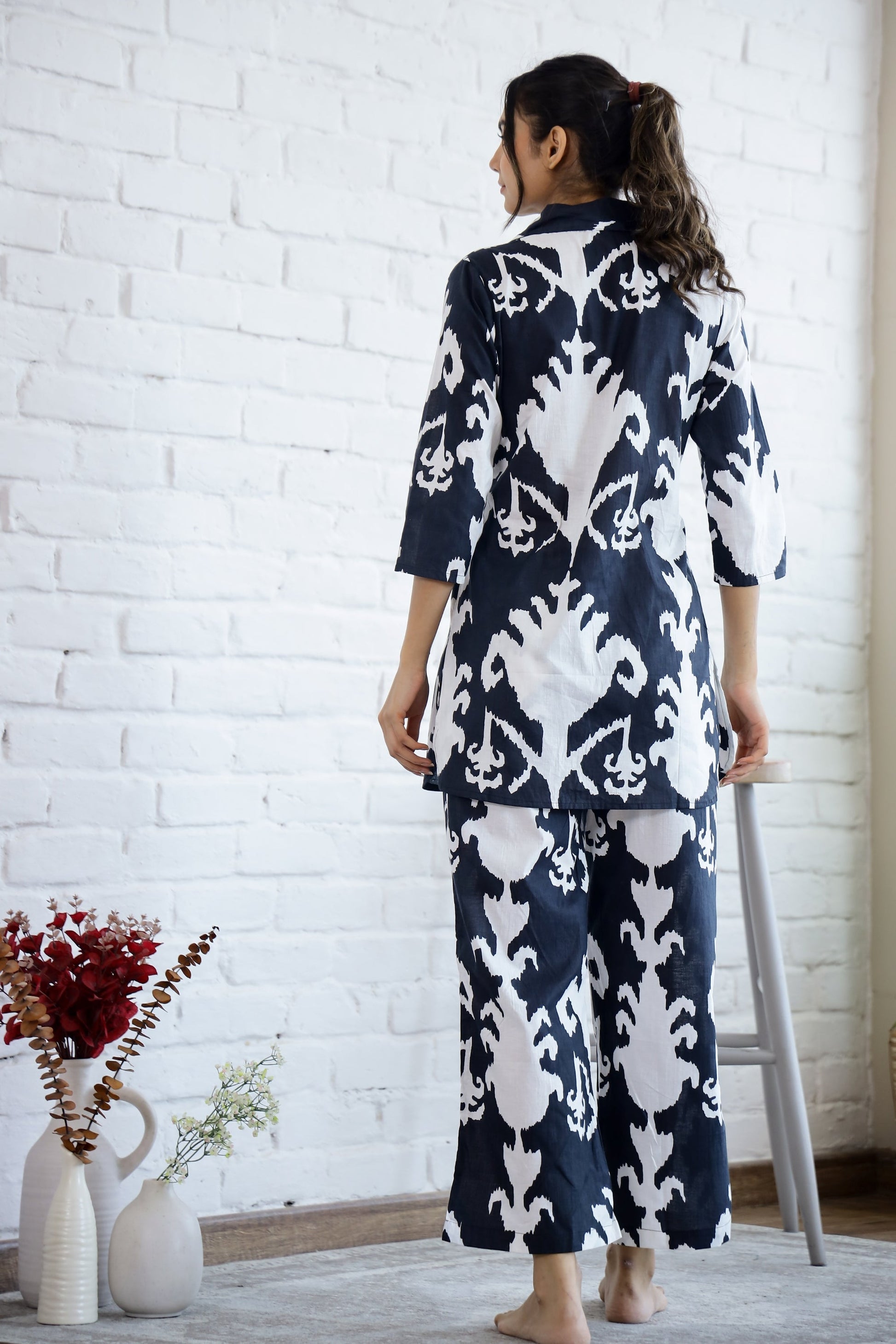 Black ikhat coord set | Co-Ord Set | Shop stylish women's clothing online at Label Flavia |