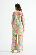 Floral Garden Cotton Co-ord Set - Top & Trousers | Co-Ord Set | Shop stylish women's clothing online at Label Flavia |
