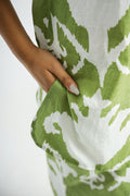 Green Ikat Cotton Co-ord Set - Top & Trousers | Co-Ord Set | Shop stylish women's clothing online at Label Flavia |