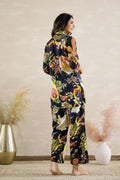 Black Floral Party Cotton Coord Set | Co-Ord Set | Shop stylish women's clothing online at Label Flavia |
