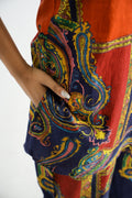 Multicolor Paisley Cotton Co-ord Set - Top & Trousers | Co-Ord Set | Shop stylish women's clothing online at Label Flavia |