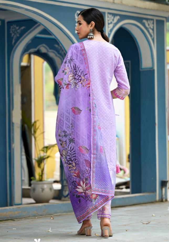 Cotton Dobby Kurta Pant Set | | Shop stylish women's clothing online at Label Flavia |
