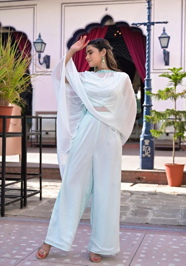 Stylish Crop Top and Dupatta Set | | Shop stylish women's clothing online at Label Flavia |