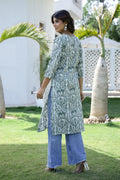 Cotton Embroidered Straight Fit Kurti | | Shop stylish women's clothing online at Label Flavia |
