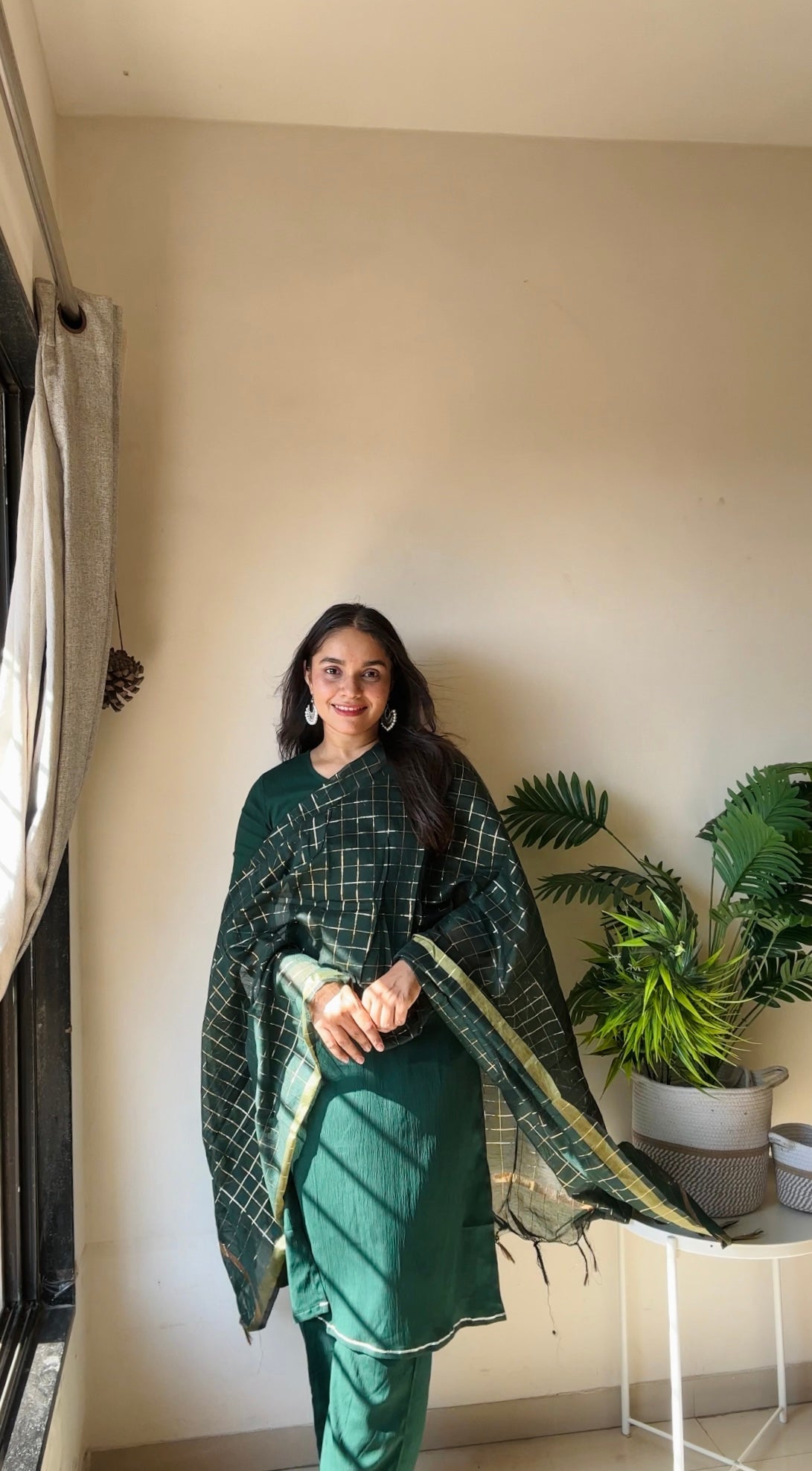 Cotton Dobby Kurta Pant Set | | Shop stylish women's clothing online at Label Flavia |