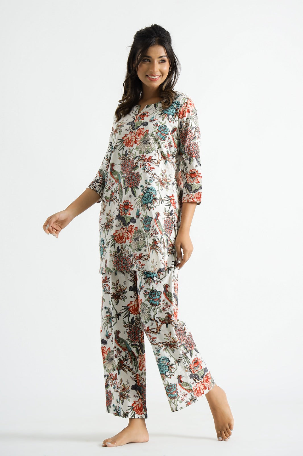 Stylish Multicolor Animal Print Cotton Dream Co-Ord Set – Stand Out in Style | Co-Ord Set | Shop stylish women's clothing online at Label Flavia |