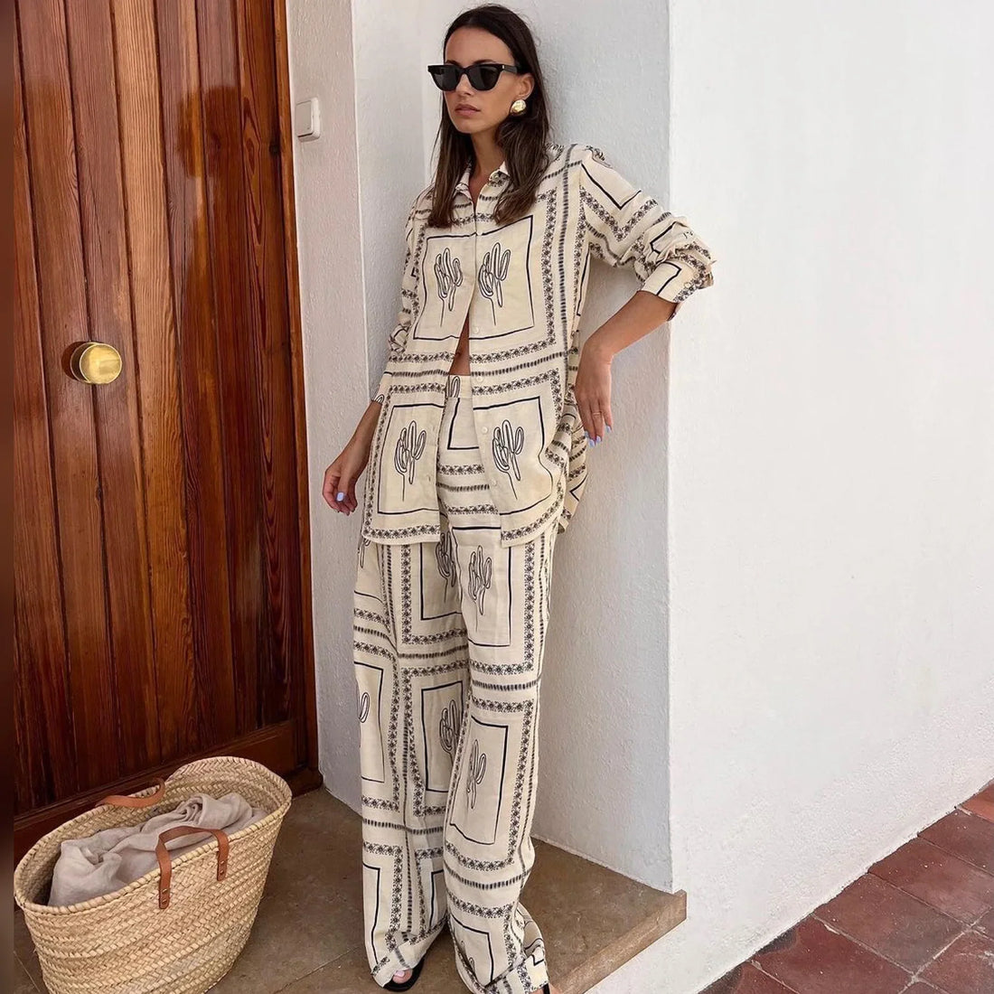 Acatzin Printed Co-ord Set