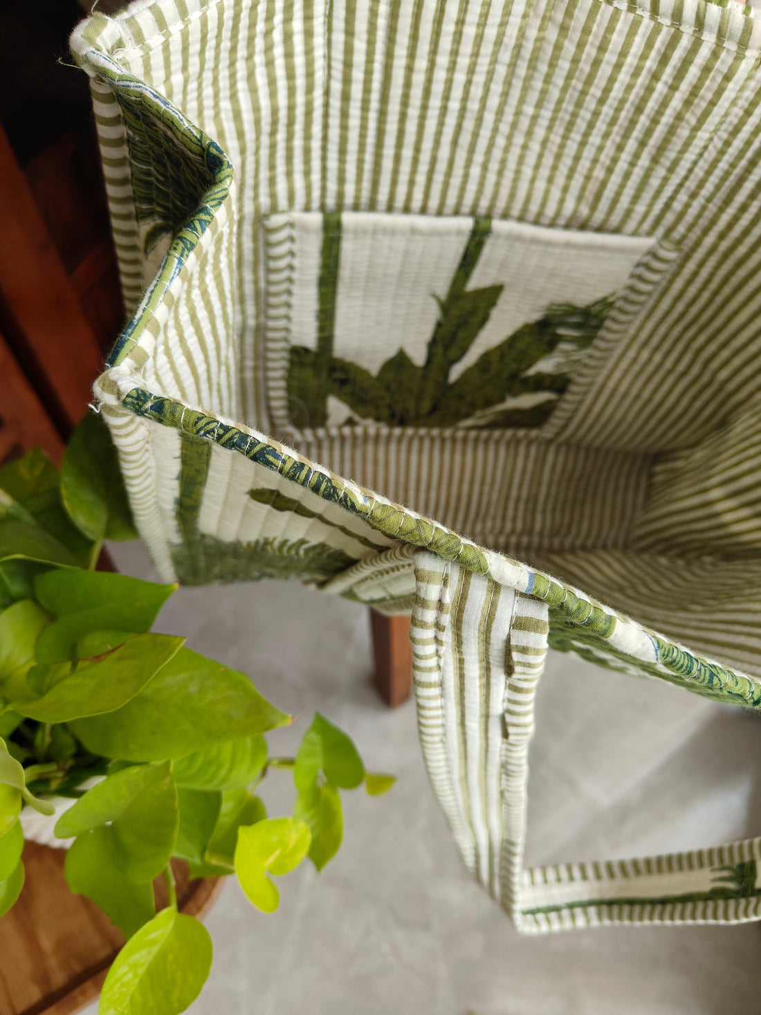 Leaf Print Tote Bag