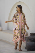 Bohemian Print Kaftan Dress - Elegant Flowing Style | | Shop stylish women's clothing online at Label Flavia |