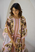 Bohemian Print Kaftan Dress - Elegant Flowing Style | | Shop stylish women's clothing online at Label Flavia |