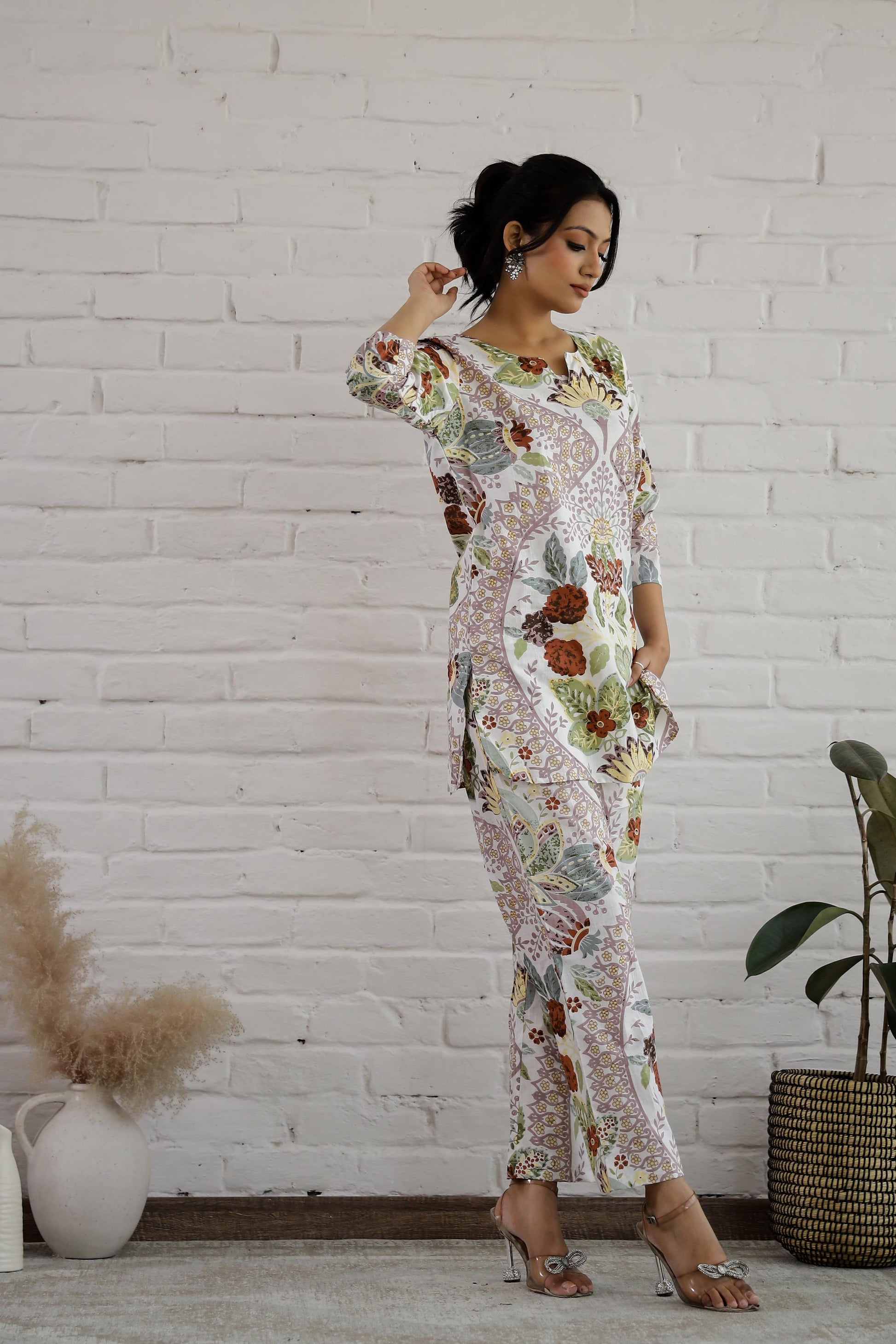 Cotton Printed Co-ord Set | Co-Ord Set | Shop stylish women's clothing online at Label Flavia |