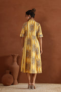 Yellow Tiger Cotton Dress | | Shop stylish women's clothing online at Label Flavia |