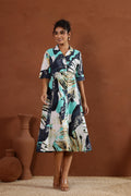Cotton Printed Dress | A-Line Dress | Shop stylish women's clothing online at Label Flavia |