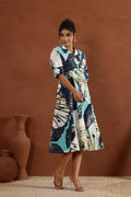 Cotton Printed Dress | A-Line Dress | Shop stylish women's clothing online at Label Flavia |