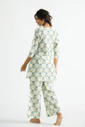 Cream Color Block Print Women's Co-ord Set | Co-Ord Set | Shop stylish women's clothing online at Label Flavia |