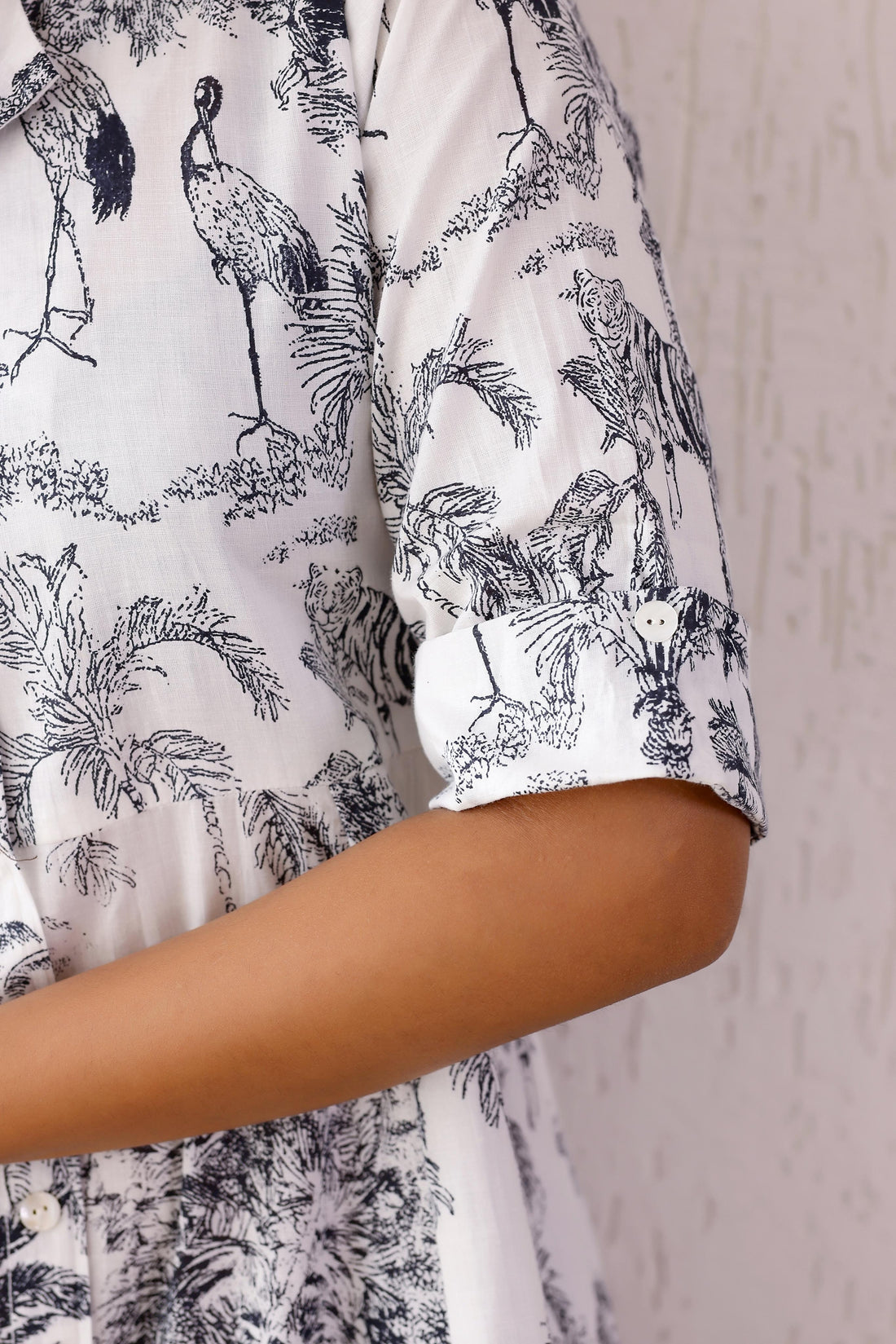 Cotton Printed Dress | A-Line Dress | Shop stylish women's clothing online at Label Flavia |