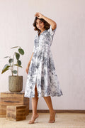 Cotton Printed Dress | A-Line Dress | Shop stylish women's clothing online at Label Flavia |