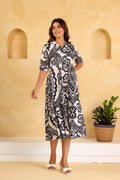 Cotton Printed Dress | A-Line Dress | Shop stylish women's clothing online at Label Flavia |