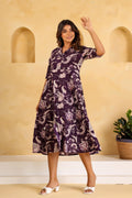 Cotton Printed Dress | A-Line Dress | Shop stylish women's clothing online at Label Flavia |