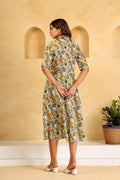 Cotton Printed Dress | A-Line Dress | Shop stylish women's clothing online at Label Flavia |