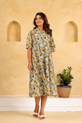 Cotton Printed Dress | A-Line Dress | Shop stylish women's clothing online at Label Flavia |