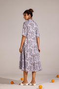 Purple Jaal Cotton Dress | | Shop stylish women's clothing online at Label Flavia |