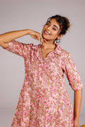 Pink Jaal Cotton Dress | | Shop stylish women's clothing online at Label Flavia |