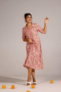 Pink Jaal Cotton Dress | | Shop stylish women's clothing online at Label Flavia |