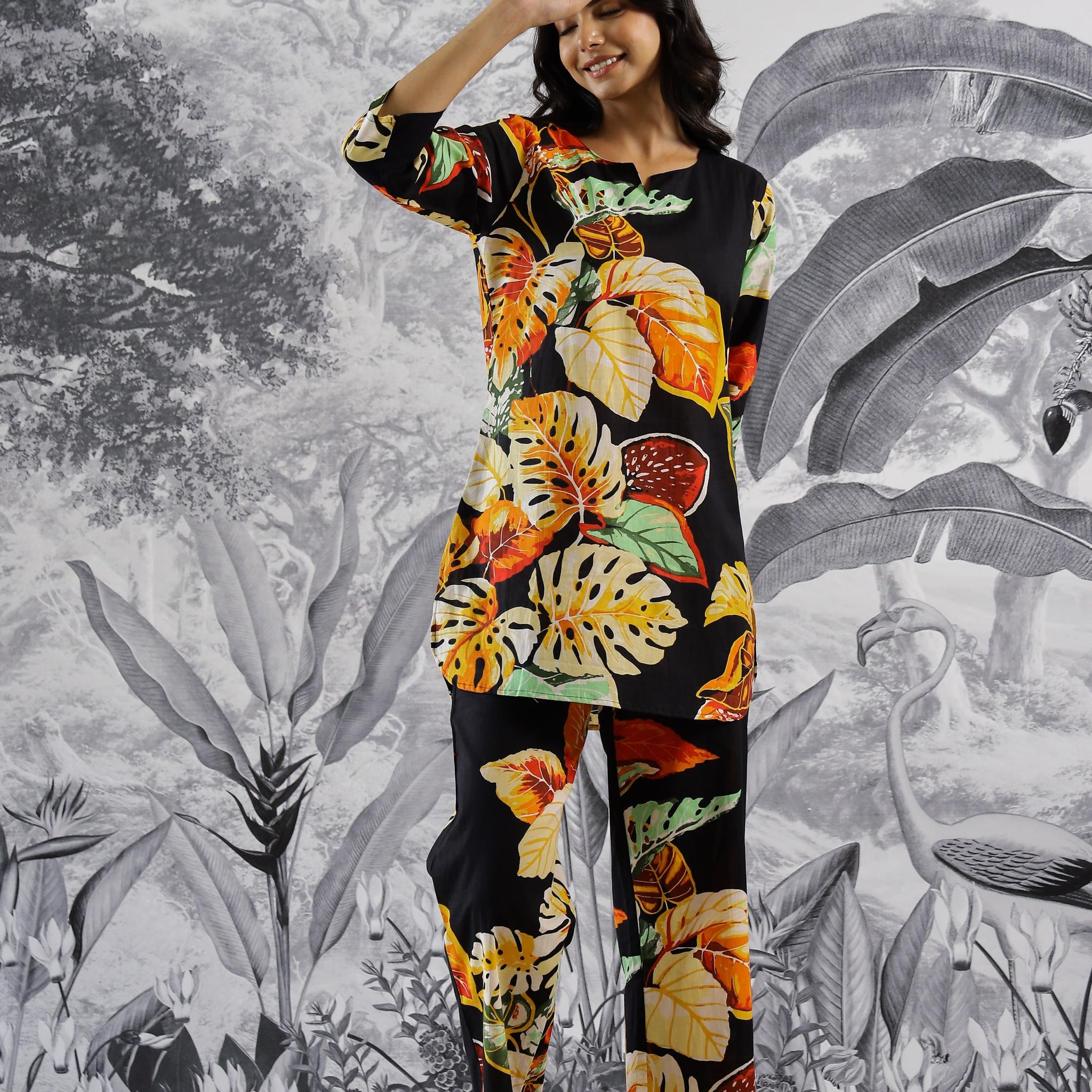 Cotton Printed Co-ord Set | Co-Ord Set | Shop stylish women's clothing online at Label Flavia |