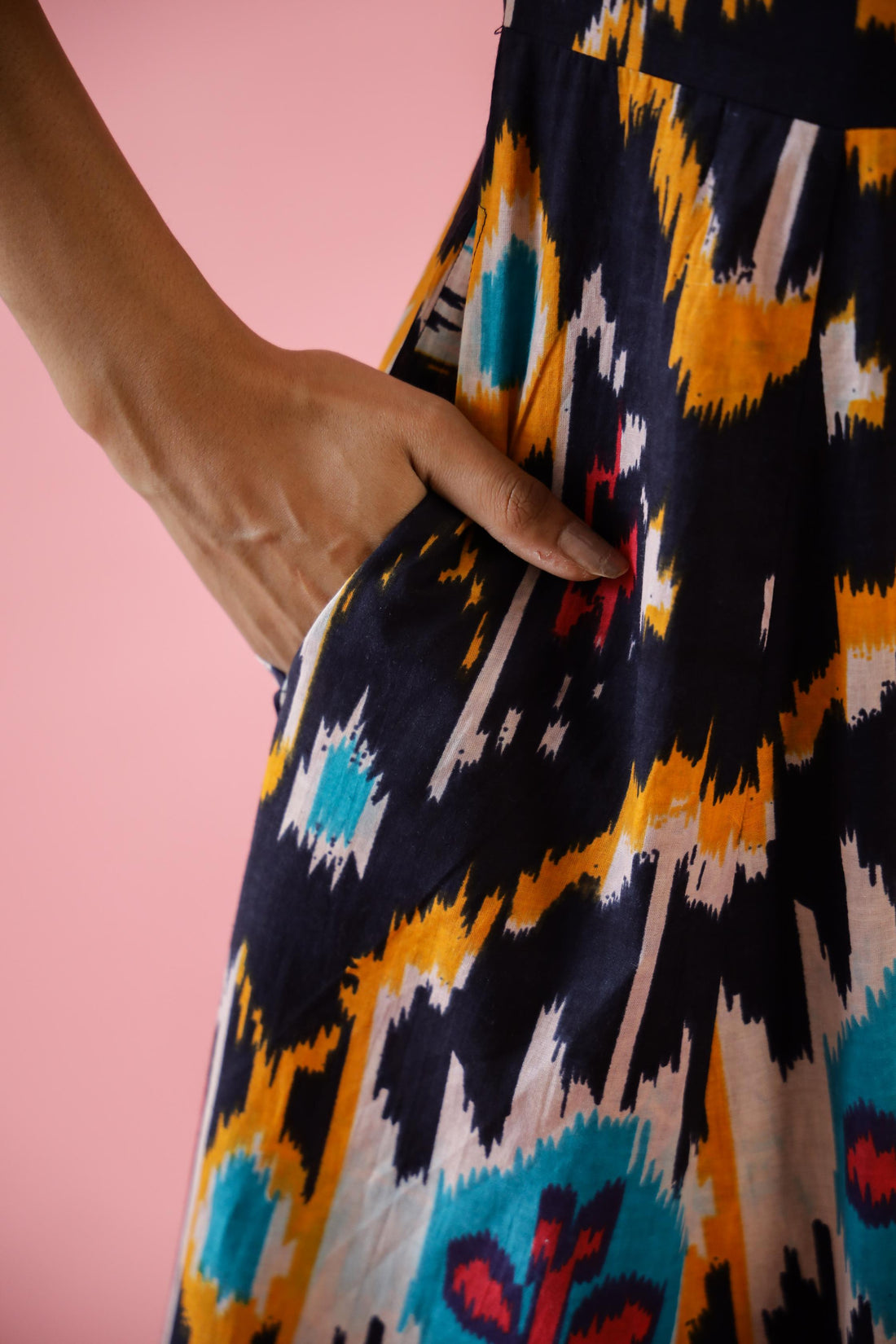 Cotton Printed Dress | A-Line Dress | Shop stylish women's clothing online at Label Flavia |