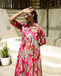 Cotton Printed Dress | A-Line Dress | Shop stylish women's clothing online at Label Flavia |