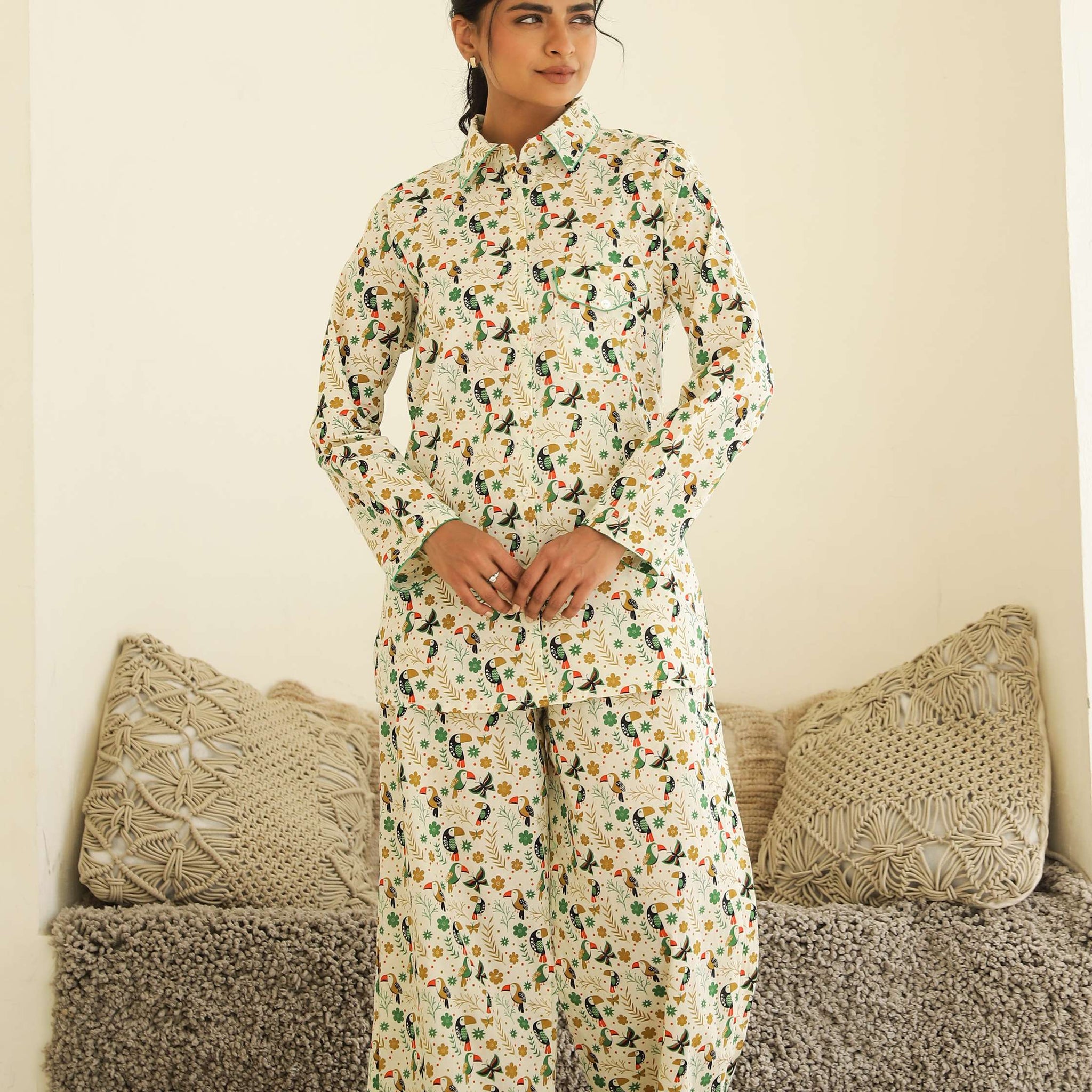 Cozy Cotton Printed Night Suit