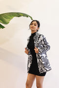 Women's Monochrome Ikat Shirt - Black & White Classic | Women's Shirt | Shop stylish women's clothing online at Label Flavia |